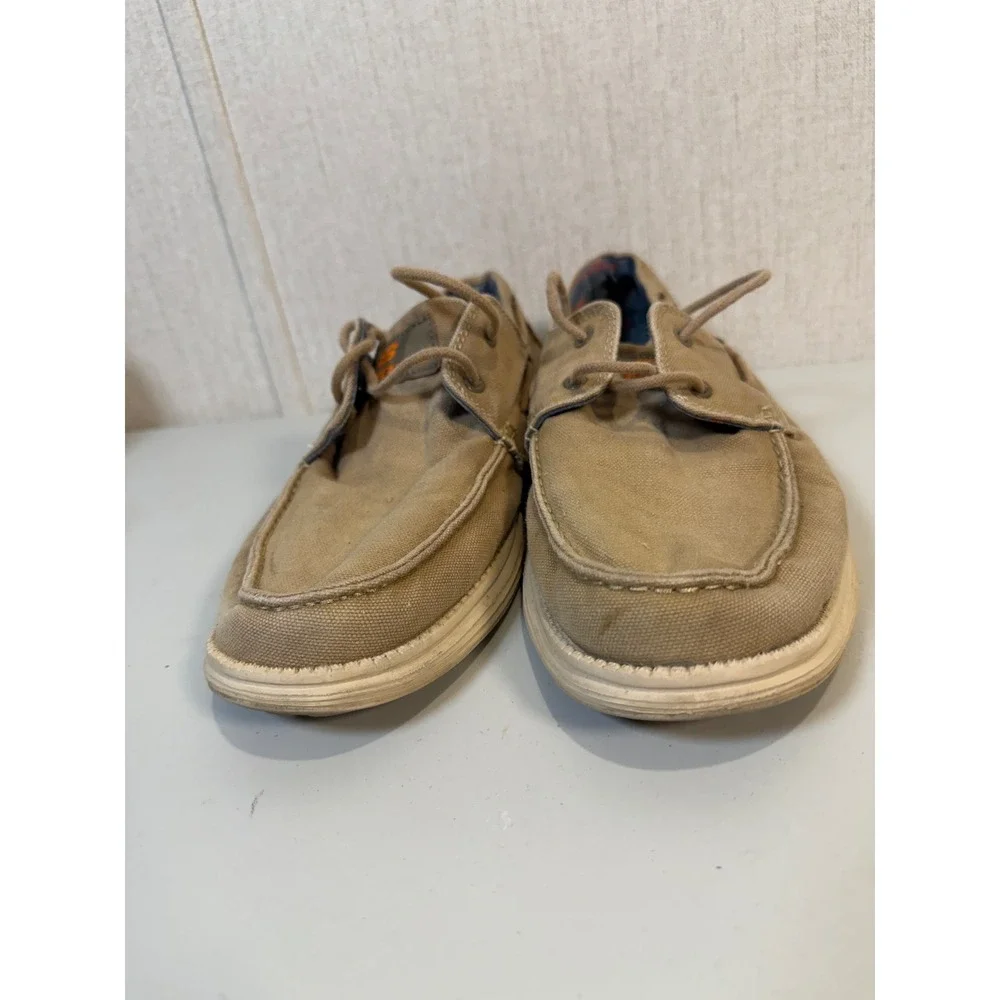 Skechers Boat Shoe Men 8.5 Melec Classic Fit Round‎ Toe 64644 Lace Up